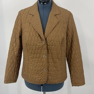 REQUIREMENTS WOMENS GOLDISH BROWN JACKET SIZE L